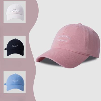 Spring Casual Versatile Letter Embroidered Baseball Hat Couple Style Korean Version Simple Student Sun Protection Baseball Hat Trend