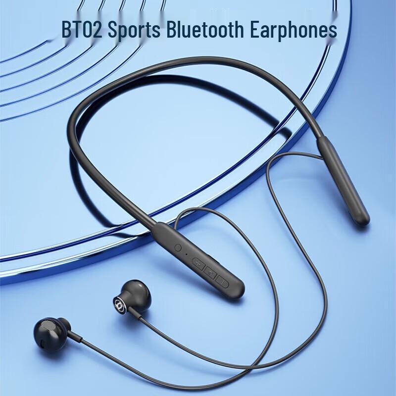 

Bach Johann BT02 Wireless Neckband Bluetooth Earbuds