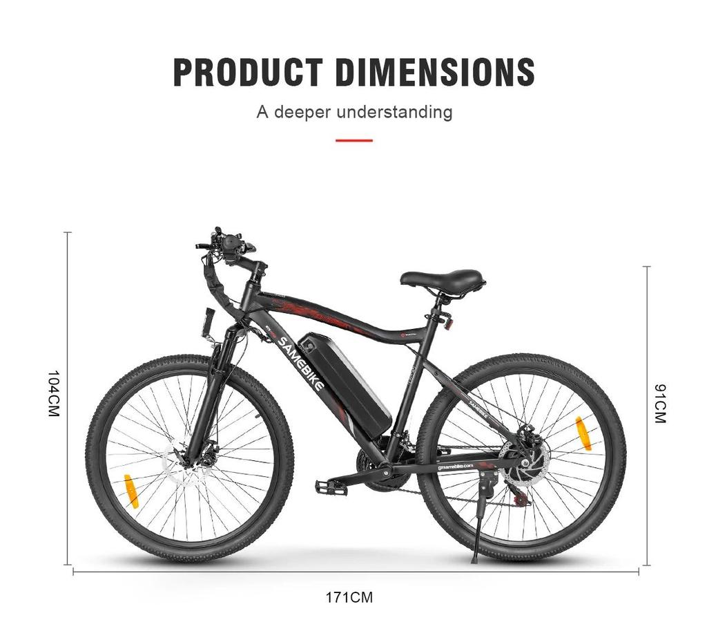Ebike SY26-II Bicycle for Men Road Bike 26*1.95 Inch Tire Bicycle Mountain 26 Inch Cycle 21 Speed 500w 36v 13Ah Electric Bicycle Ebike