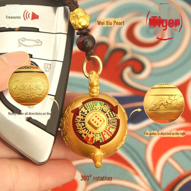 Twelve Zodiac Snake Year Mini Pot Keychain Pendant - Fortune Gift