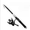 1.5/1.8/2.1/2.4M Fishing Rod Reel Set Ultra Light Carbon Fiber Rod AndReel Travel Sea Freshwater Fishing Set 4