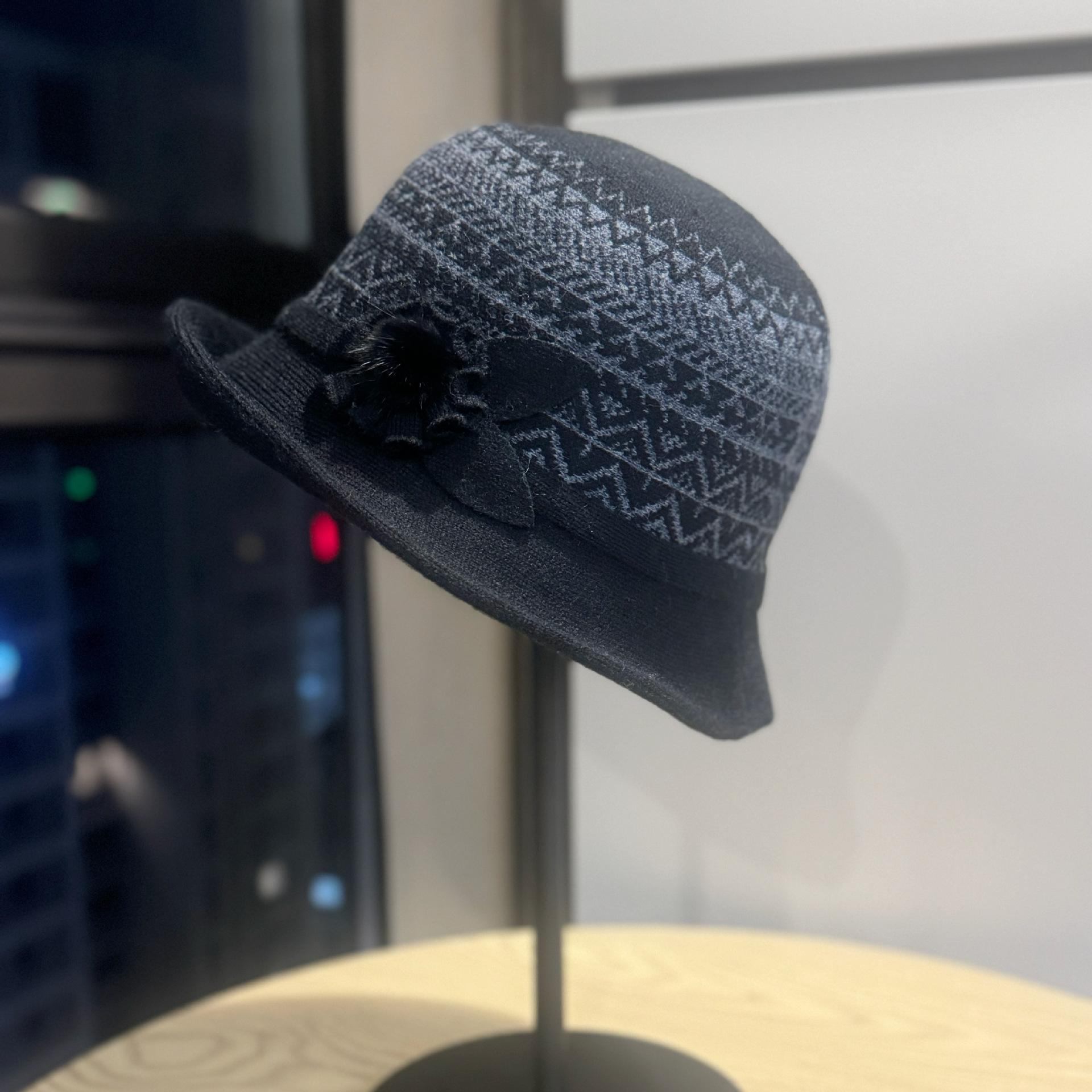 

Шляпы для женщин среднего и пожилого возраста и матерей Модные шерстяные шляпы-ведра для пожилых людей Осенне-зимние шляпы-рыбаки Adjustable