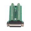 25Pin Terminal Block Connector Signal Module Screw Type PCB Terminal Board for Communication DebuggingDB25‑M2 Female