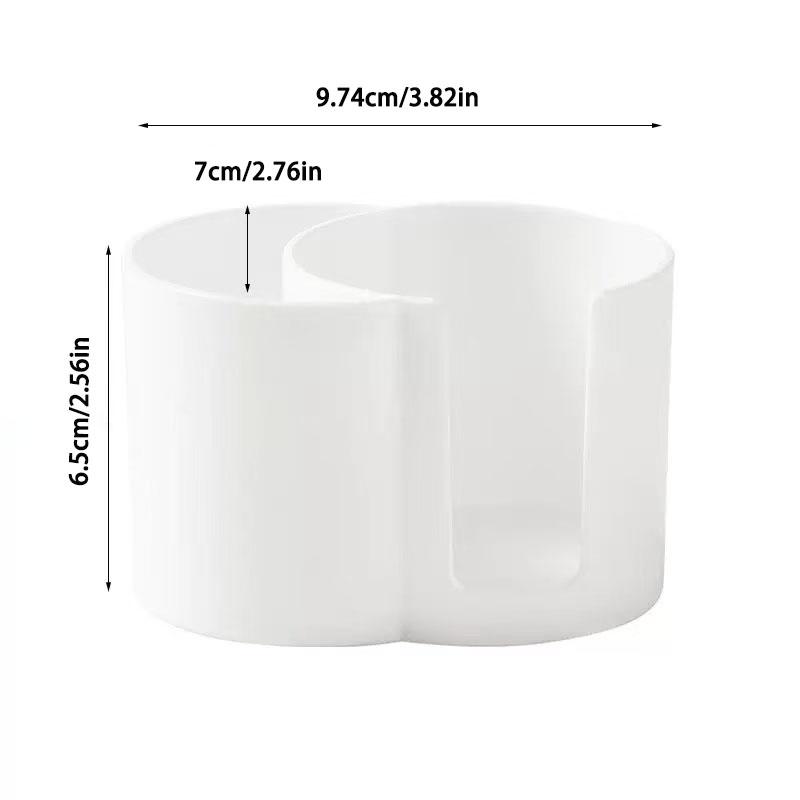 Q-Tip Holder Dispenser, 2-Section Bathroom Canister - Q-Tips, Cotton Pad & Ball Holder, Dustproof Cotton Rounds Holder