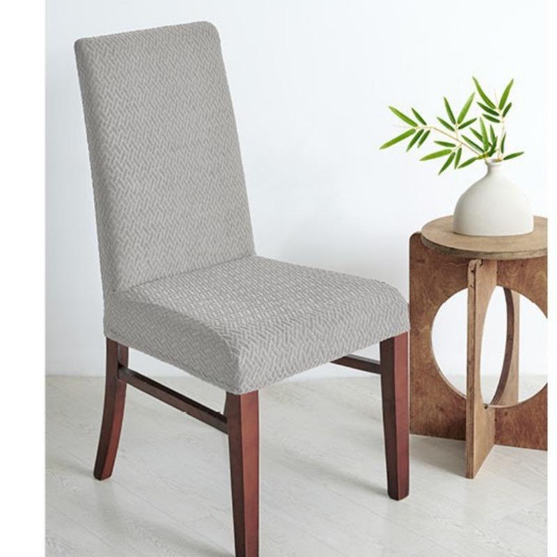 Thickened Waterproof Slanted Chair Cover Universal Home Dining Chair Cover Elastic One-piece Dining Table Chair Cover Backrest Cushion