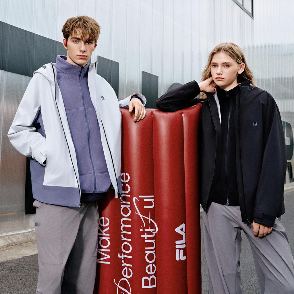 Fila Fitness Breathable Shell Three-In-One Detachable Outdoor Sports Jacket Waterproof Windproof Breathable Durable Warm Unisex Jacket A51U541704F-WT