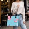 Cute Cartoon Tote Bag Casual Daily Handbag Lightweight Reusable Shopping Shoulder Bag for Women Girls