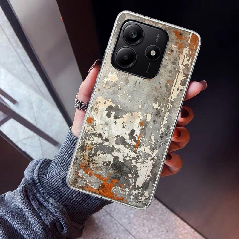 Vintage Industrial Style Rusty Pattern Phone Case For Xiaomi Redmi Note 15 14 14S 13 12S 12 Pro Plus 11S 11 10S 10 4G Cover 11E