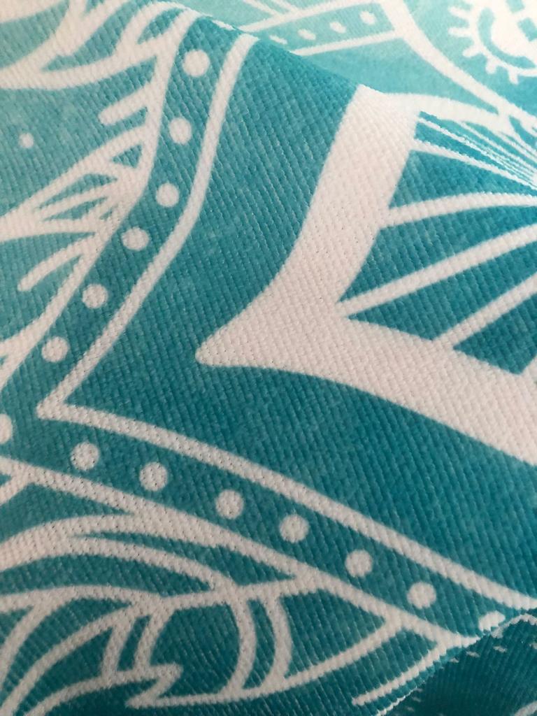 Mandala Rundes Strandtuch Mikrofaser Wasseraufnahme Sport Meer Strand Yoga Matte Mit Quasten Drucken Großes Handtuch Liegehandtücher 150cm