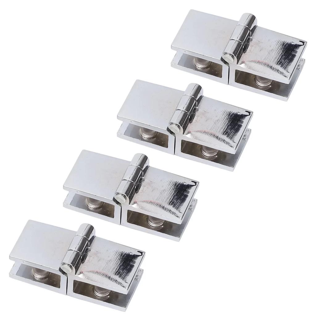 Beş ve Sekiz Milimetre Genişlikleri Arasına Sığan Bu Dört Ayarlanabilir Duş Cam Kapı Menteşesi Seti İle Çeşitli Kullanım