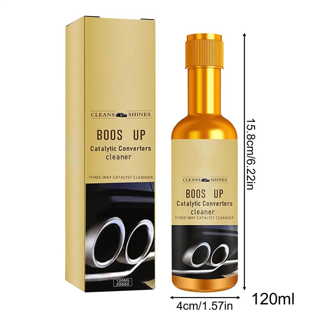 Boost Up Catalytic Cleaner 120ml Portable Auto Part Carbon Remover Catalytic Converter Cleaner For Car For RV Truck Automotive