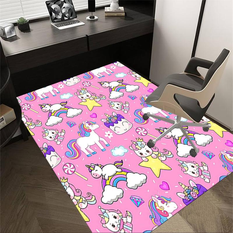 1PC Unicorns Clouds Extra Large Non-Slip Floor carpet, Office, family, bedroom, Studio Large Area Rug,Longlasting Material-J0339 60cm by 90cm
