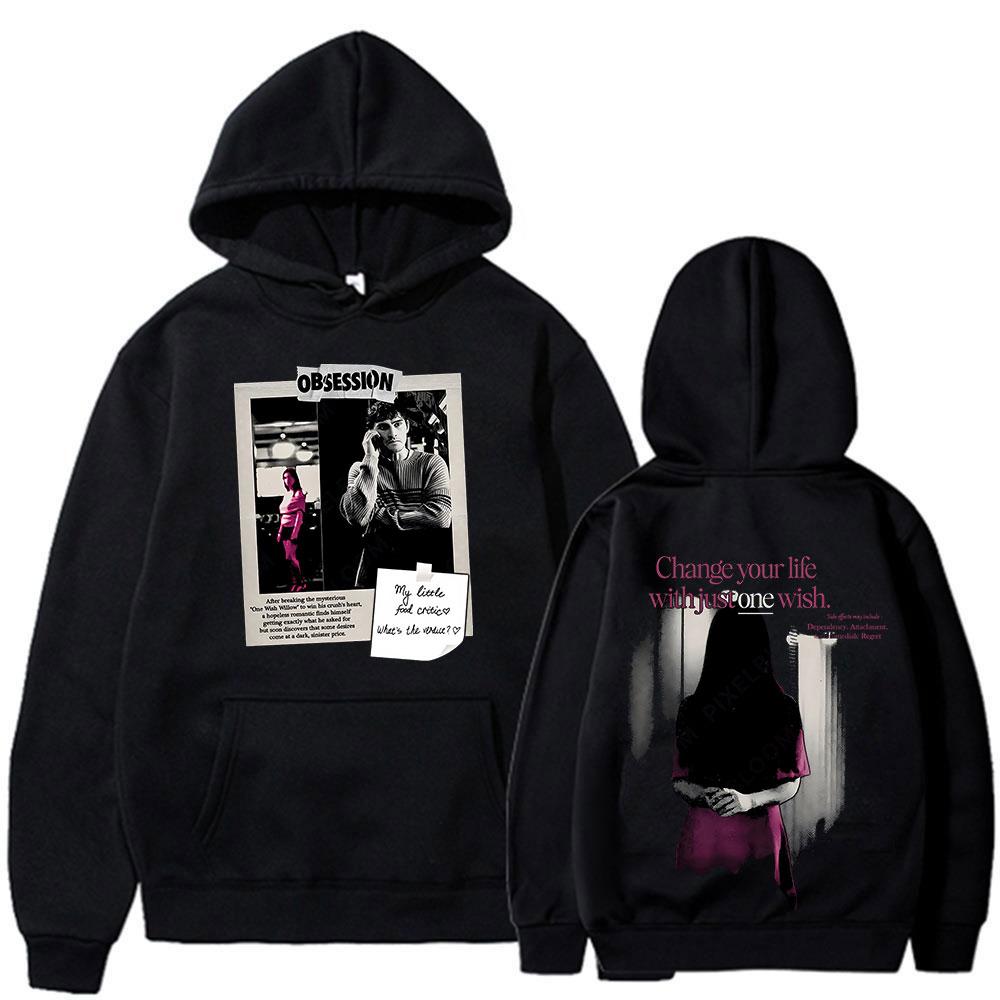 Movie Obsession One Wish Willow Hoodies Women Clothing Fashion Gothic Long Sleeves Oversized Hooded Sweatshirts Streetwear