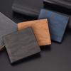 Thin Style Men Card Holder PU Leather Men Coin Purse 2 Fold Wallets Men Short Wallet  Men