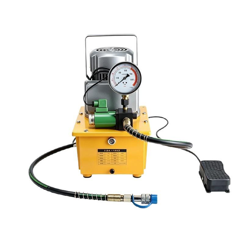 Industrial Electric Hydraulic Pump Station with Pressure Gauge, Compatible with Various Hydraulic Tools, for High-Efficiency Oil Supply.