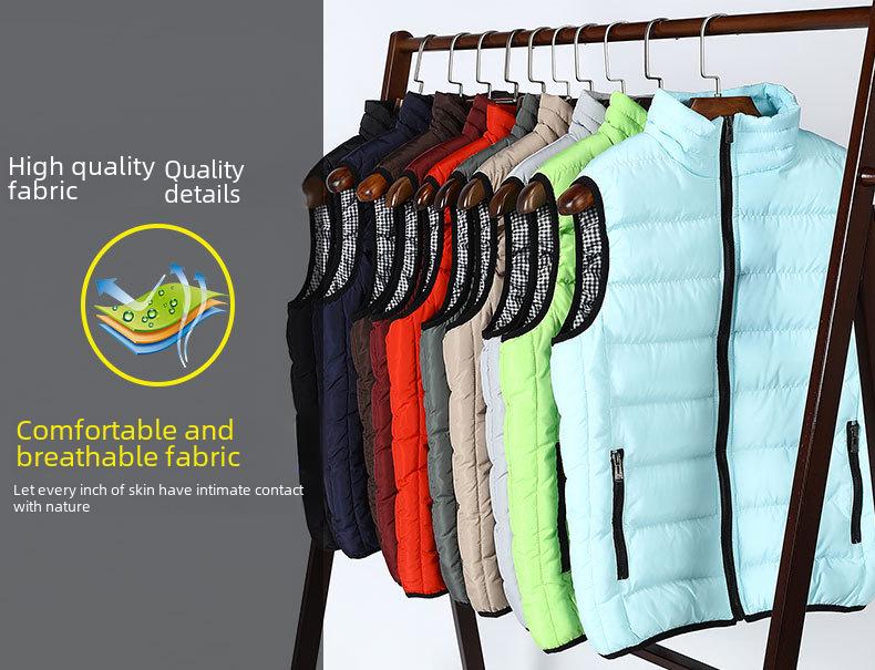 Men’s Autumn/Winter Korean Style Warm Vest – Trendy, Handsome, Thick, 10 Colors