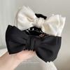 Korea large size bow hair clip elegant temperament simple style exquisite girl  claw clip fashion hair accessories
