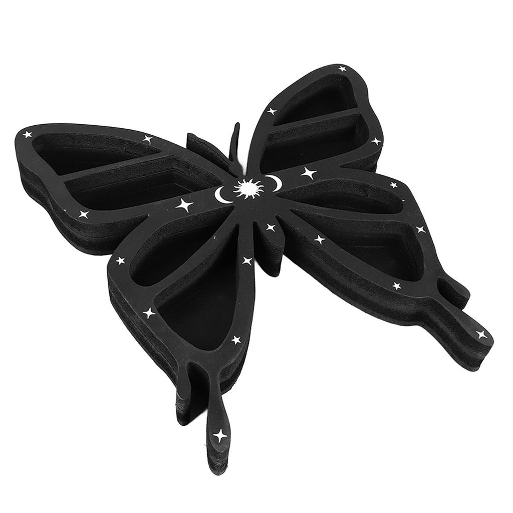 Butterfly Crystal Shelf Mechanically Carved Multipurpose Crystal Shelf Display for Candles