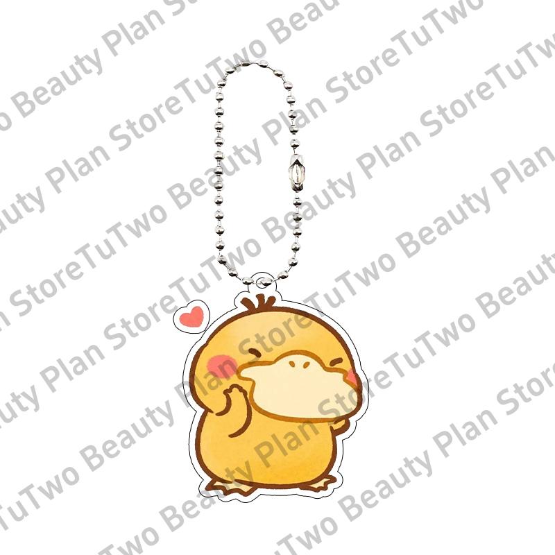 Cartoon Cute Anime Keychain Key Chain Mewtwo Gengar Charizard Jolteon Couple Figure  Car Keyring Pendant Decoration Bag Toys