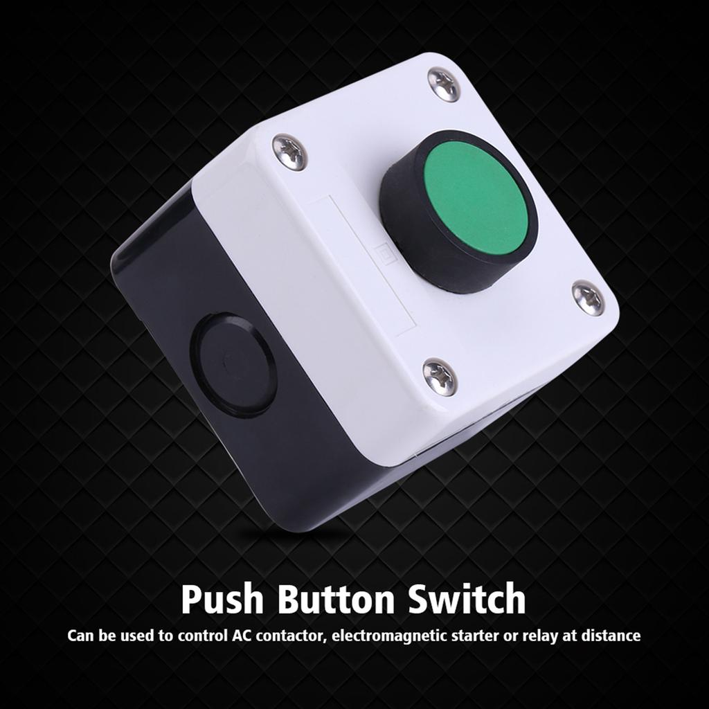 Push Button Switch Box Weatherproof Green Push Button Switch One Button Control Box for Gate Opener