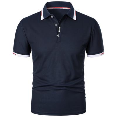 Men's New Polo Shirt T-shirt Summer Men's Short-sleeved Intercolored Lapel