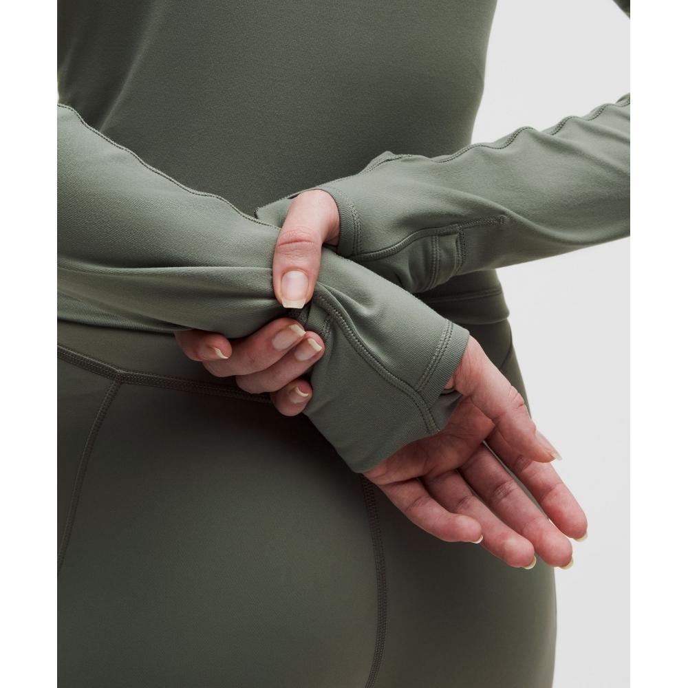 Lululemon It S Rulu Cropped Half Zip  Updated Willow Leaf