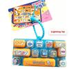 Clicker Sound 12 Keys Keyboard Keychain Pressable Keys Stress Relief Fidget Toy  Bag Ornaments