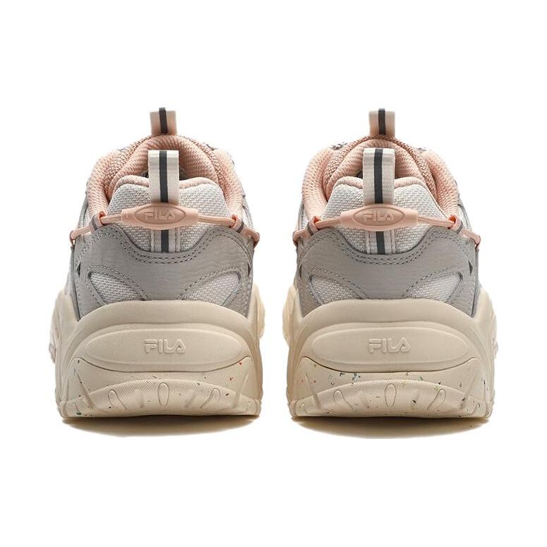 FILA Fluid 4 Cat Paw 4.0 Comfortable Durable Lightweight Low-Top Dad Shoes 4th Generation Women sneaker Silver Pink F12W342107FPA