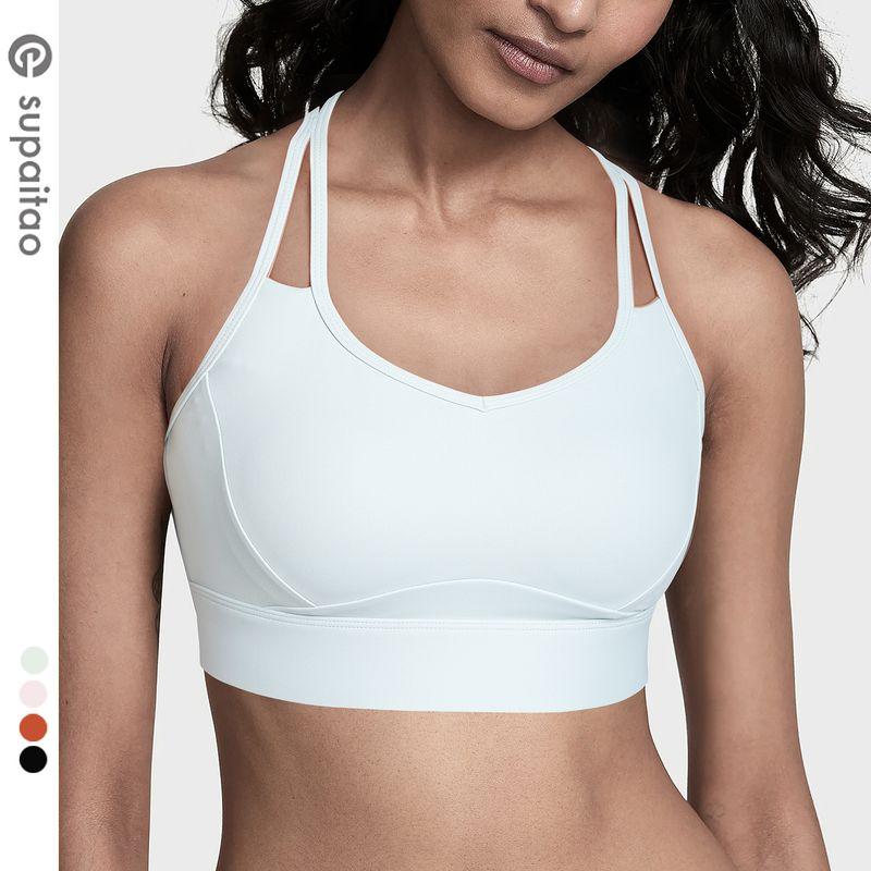 

Clearance Non-Exchangeable Non-Returnable] Beauty Back Yoga Underwear Bubble Wrap Push up Sports Bra High Strength Running I-Shaped Vest for Women L Light gray green