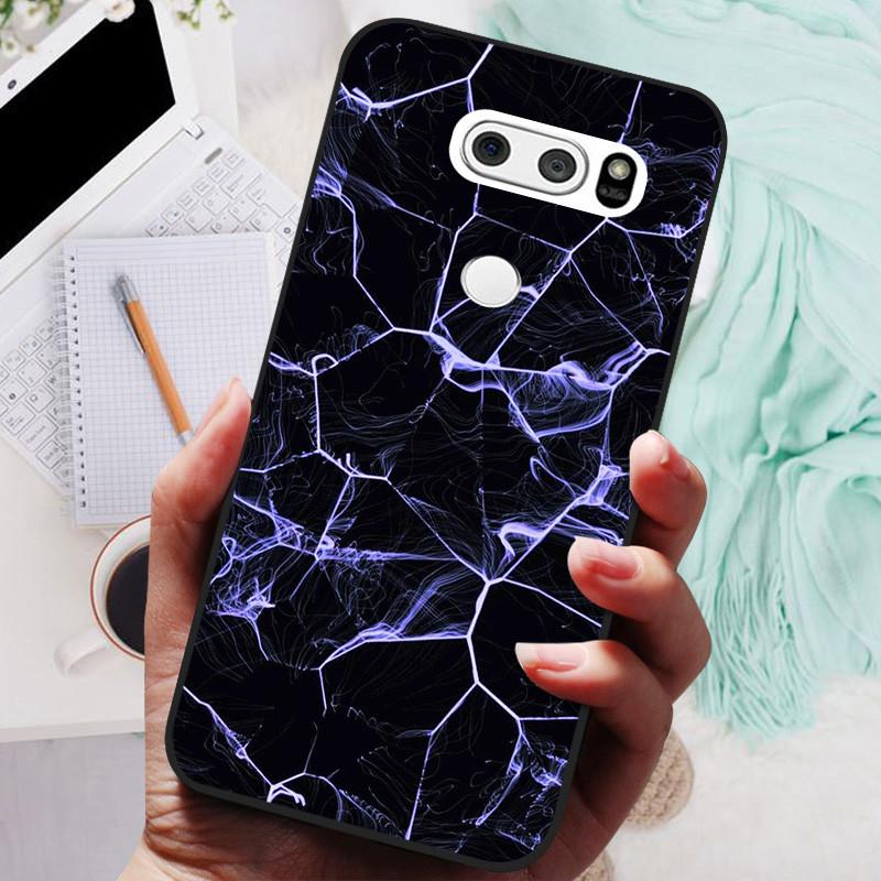 Para LG V30 V30+ Funda Gato Lindo Pintado Trasera para Teléfono Para LG V35 V30S Thinq Funda Silicona Suave Para LGV30 V30 Plus Fundas Coques