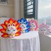 3D Nine Tailed Fox Cartoon Character Small Particle Construction Model Building Blocks Toys for Children's Kids Puzzle Gifts