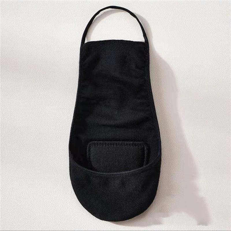 

Women s Suspender Boat Socks High Heels Socks Cotton Shallow Summer Thin Forefoot Cotton Pad Socks One size чорний