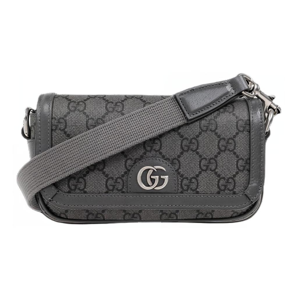 Gucci GG Messenger Bag Supreme Canvas Grey 795466-2ZGMN-1244