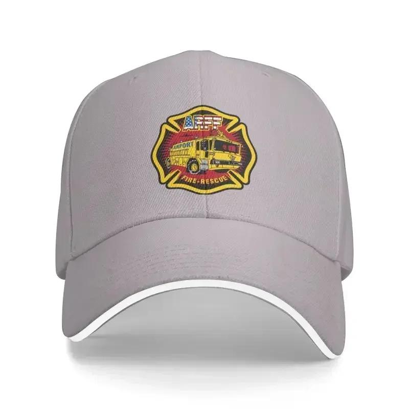 Classic Fire Rescue Firefighter ARFF Baseball Cap for Women Men Adjustable Dad Hat Outdoor