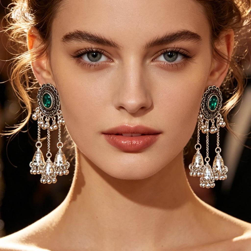 Bohemian Ethnic Tassel Earrings: European-Indian Style Dangle Ear Ornaments for Women