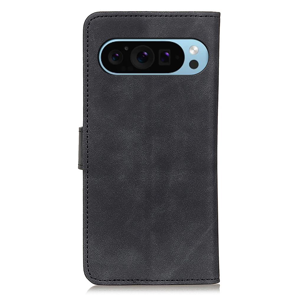 KHAZNEH For Google Pixel 10 Pro/10/9 Pro/9 Case Retro PU Leather Full Body Shockproof Stand Phone Cover