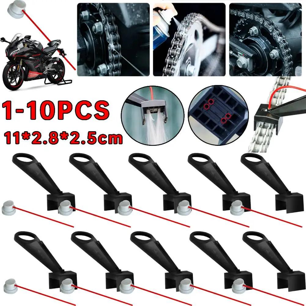 Motorcycle Chain Lube Applicator Mess-Free Chain Wax Chain Cleaner Attachment Motorcycle Chain Oiler Spray Gear Lube Oiler Tool
