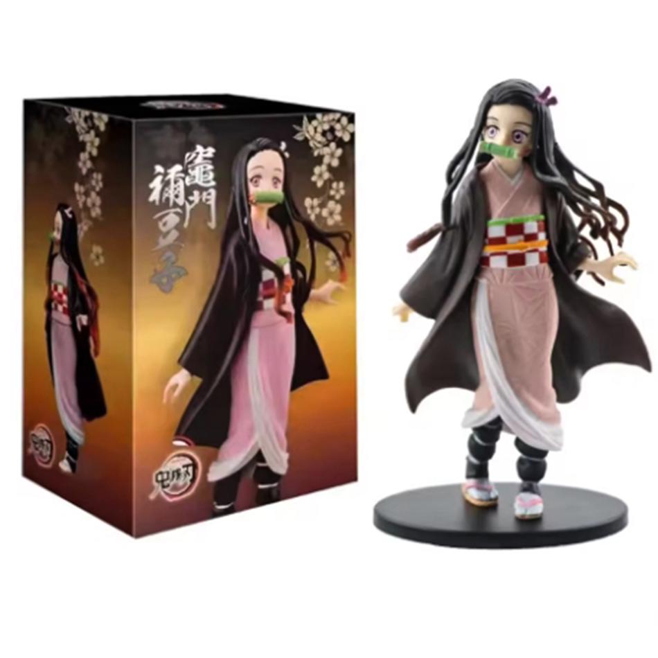Hot Demon Slayer Anime Figure Tanjirou Agatsuma Zenitsu Kyoujurou Anime Model Action Figure PVC collection Toy for Kids Gift