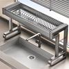 Ret retractable Carbon Steel Over-Sink Dish Rack & Organizer
