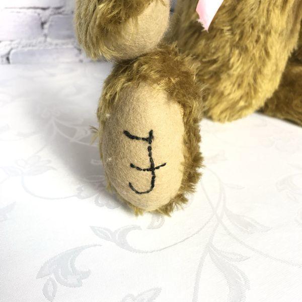 [USED] OOAK Teddy Bear with Glass Eyes by Hippie Coco, UK 1