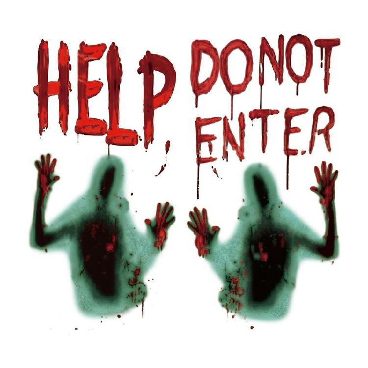 Halloween Stickers Decorations Clings for Adults for Auto Door Window Home Tags