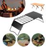Mini Camping Table Adjustable Height Retractable Grid Table Outdoor Retractable Mesh Mini Stove Stand for Outdoor Camping Picnic