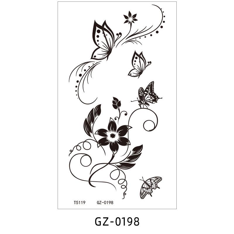 Tattoo Sticker Waterproof Juice Herbal Tattoo Sticker Male And Female Tattoo Tattoo Sticker Simulation Tattoo