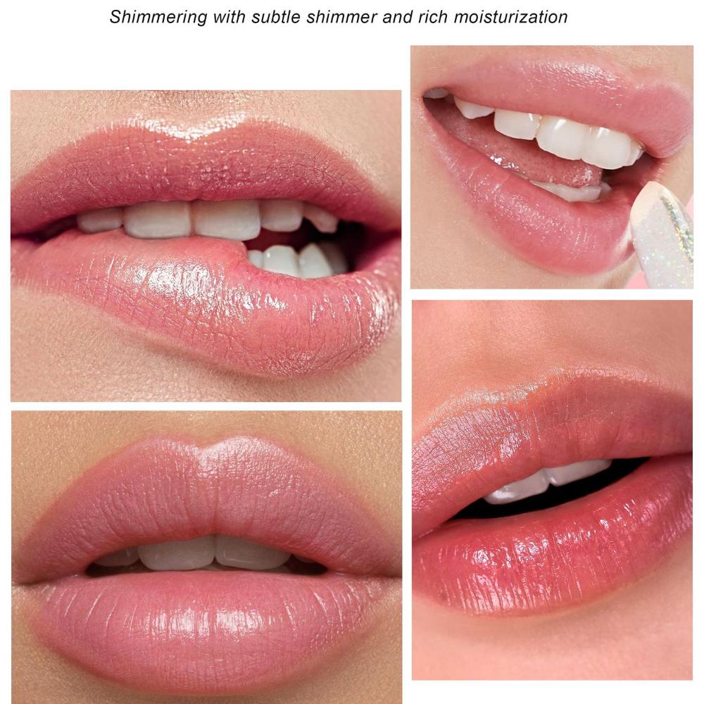 Olio Labbra Perlescente Che Cambia Colore Set Lucidalabbra Nutriente Idratante Miele per Labbra Rossetto Liquido Ad Alto Pigmento Che Non Si Attacca alla Tazza