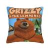 Federa Cuscino Stampata Grizzy e i Lemming Copricuscino Coperta Cuscino Caldo Arredamento Casa Quadrata Varie Misure