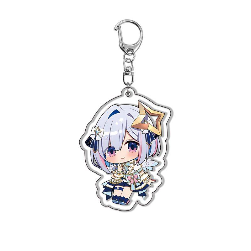 Kawaii Virtual YouTuber VTuber Acrylic Keychain Cartoon Cute Anime Hololive Production Bag Charm Creative Jewelry Accessories