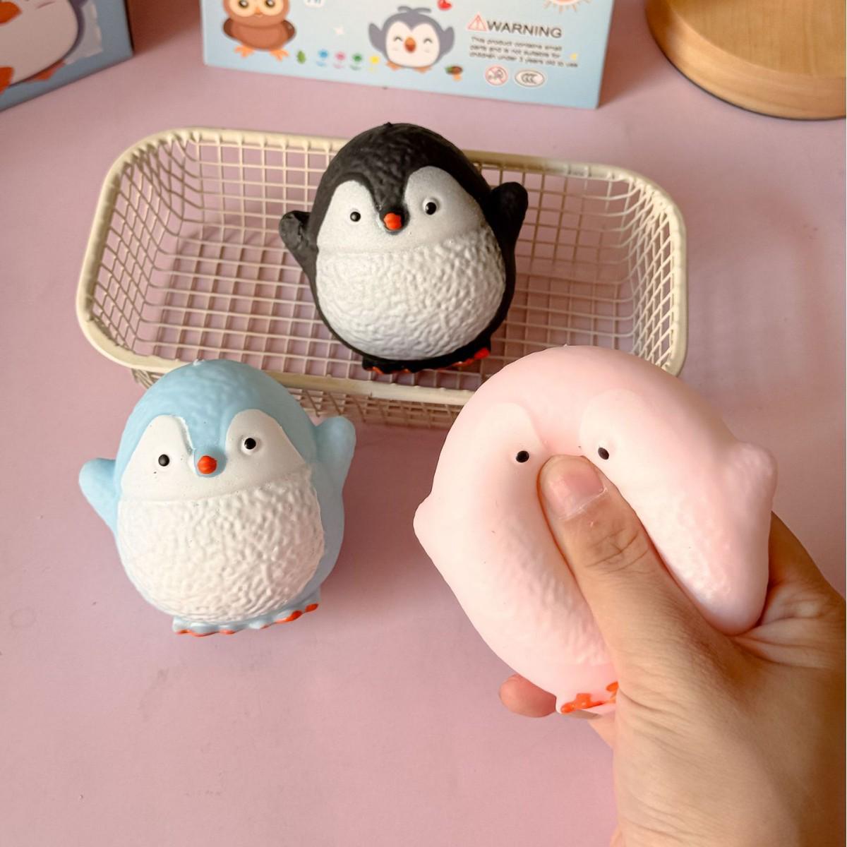 

Очаровательная игрушка-сквиши в виде пингвина - мячик для снятия стресса и декомпрессии для детей