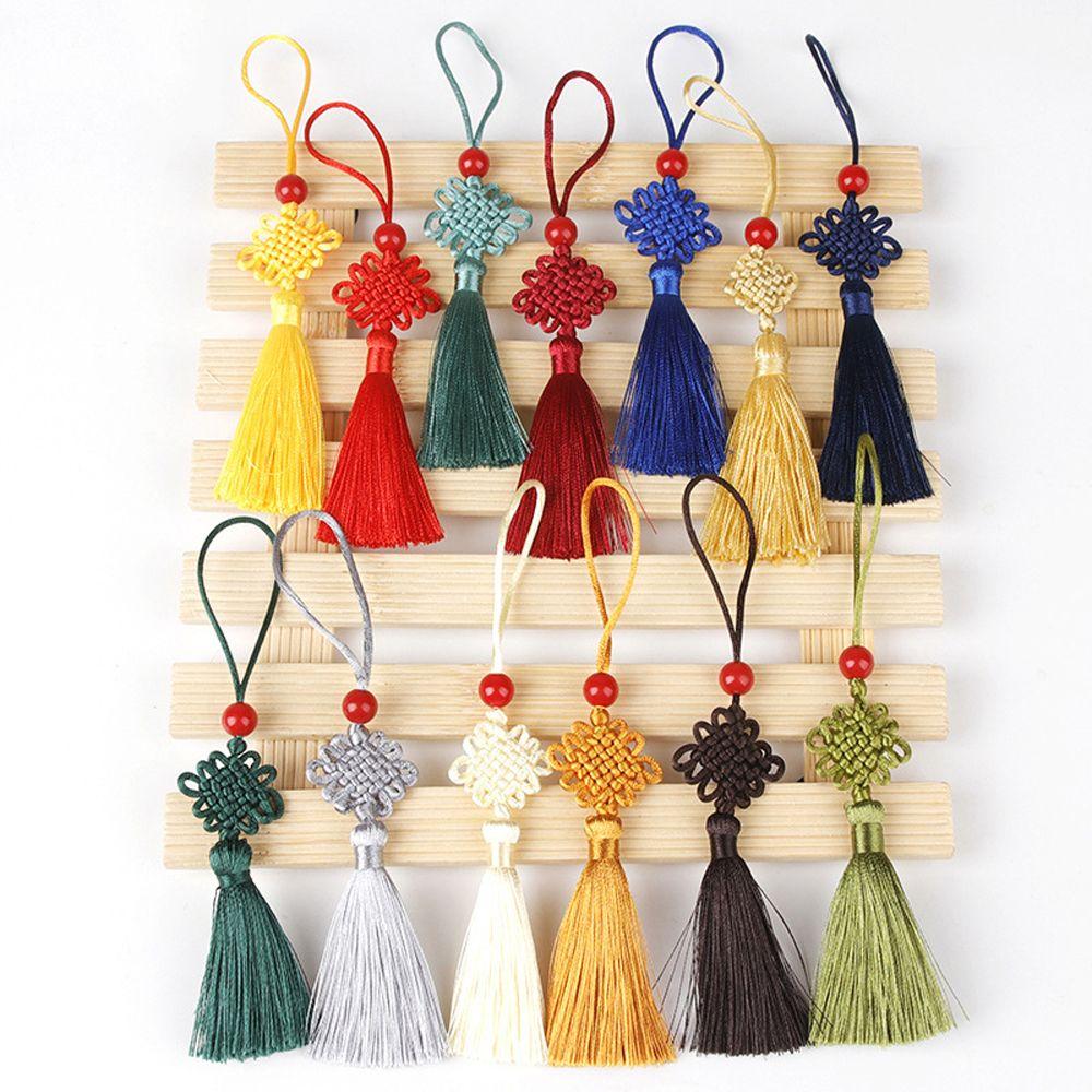 Anhänger Chinesischer Knoten Anhänger Chinesischer Knoten Seidenquaste Anhänger DIY Basteln Vorhang Anhänger Quaste