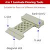 Easy Laminate Floor Installation Tool Installation Tool Nylon Tapping Block U-groove V-groove L-groove Aligns Planks Tightly