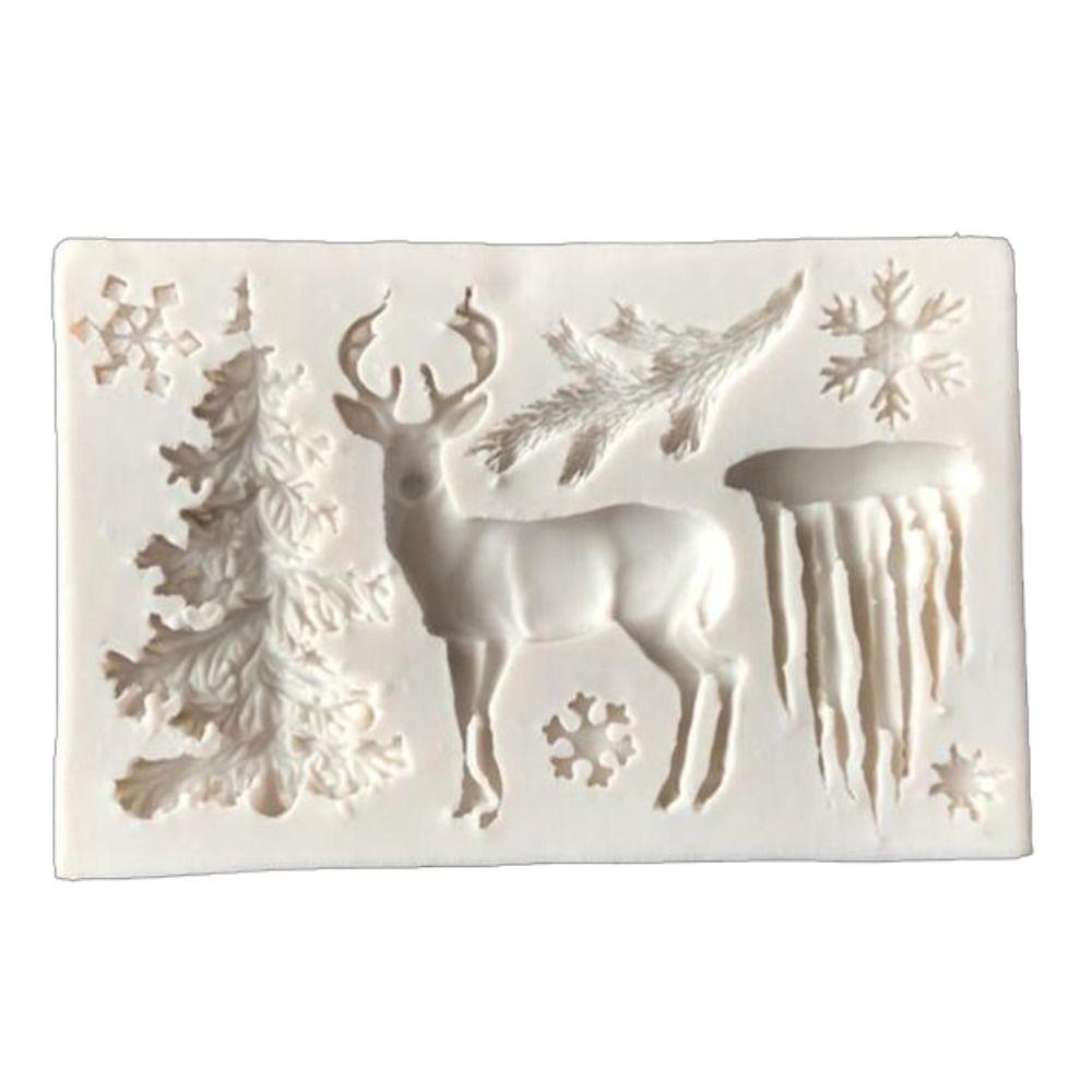 Christmas Series DIY Handmade 3D Christmas Mold Chocolate Mold Cake Decoration Decorative Mould